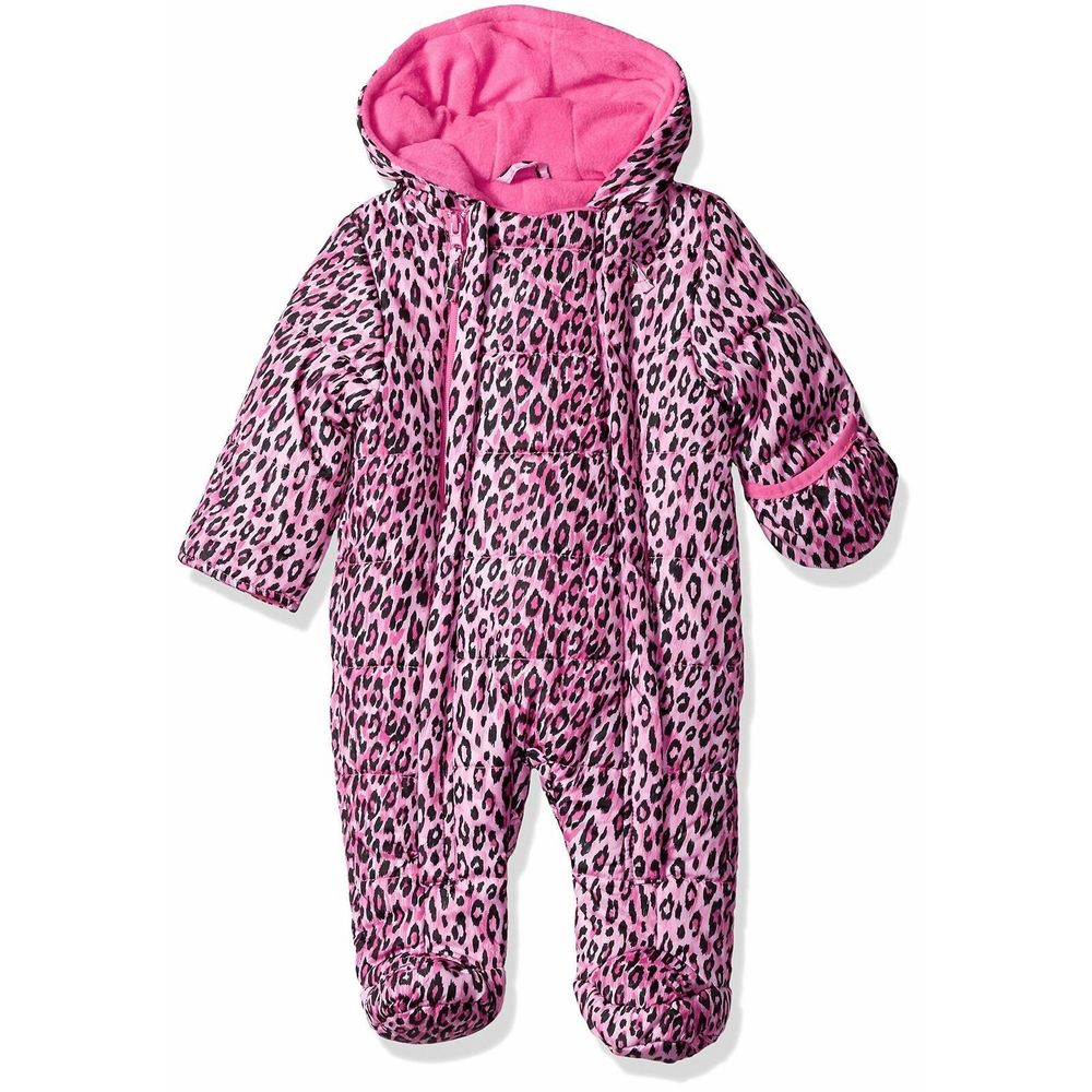 Wippette Baby Girls Cheetah Pram 6-9M Pink